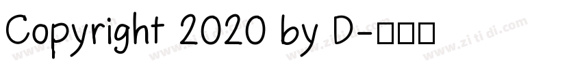Copyright 2020 by D字体转换